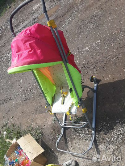 Детские санки коляска