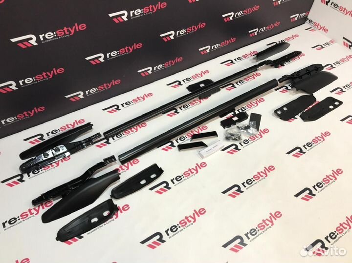 Рейлинги Toyota Lexus GX470 Черные U2132