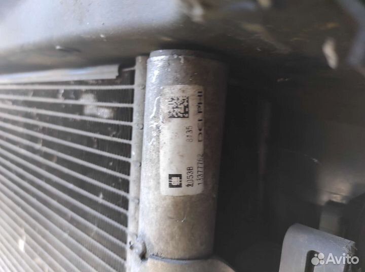 Комплект радиаторов с диффузором на opel astra J