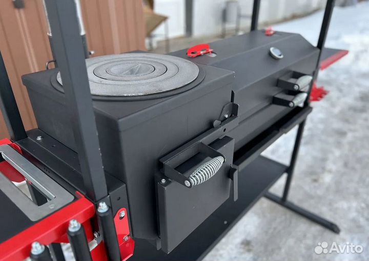 Печь-гриль Grillver Искандер Инклайн Эйр с крышей