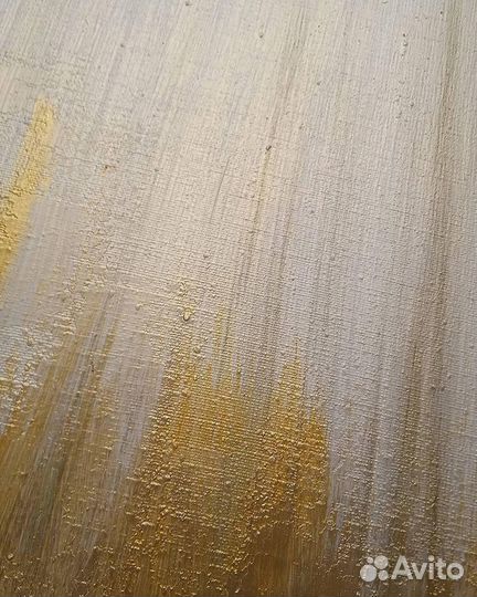 Интерьерная большая картина с поталью 80х100