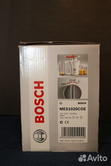 Соковыжималка bosch MES1020COE02 380w, б/у, полная
