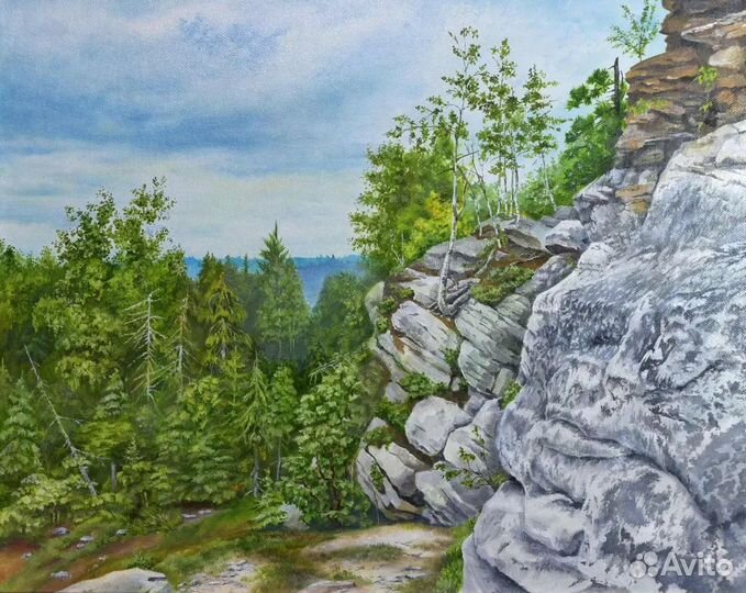 Картина маслом на холсте пейзаж