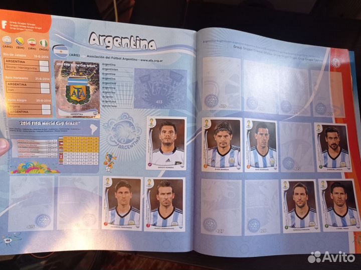 Журнал для наклеек Panini Чемпионат мира 2014