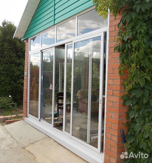Остекление веранды алюминиевое