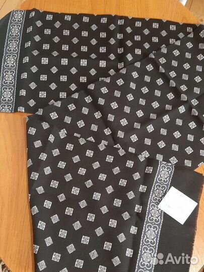 Павловопосадский платок шелковый, шарф мужской