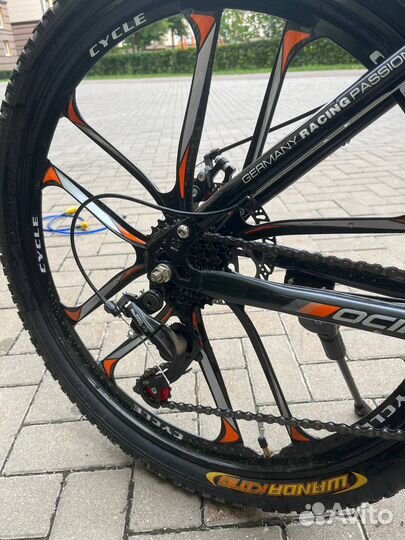 Велосипед складной горный 26 (оранжево-черный)