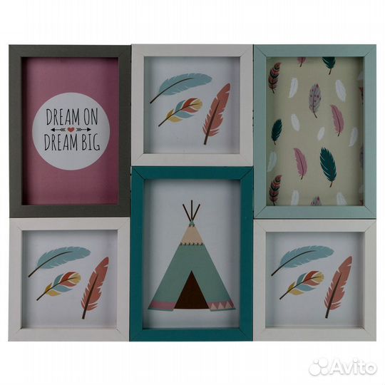 Фоторамка Platinum BB-164038 цветная 6 фоторамок 3