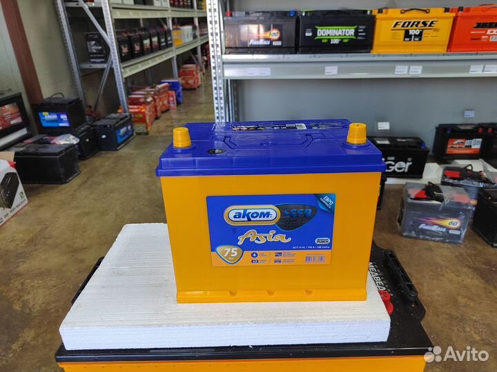 Аккумулятор Аком Азия EFB 75 Ач обр 750 А
