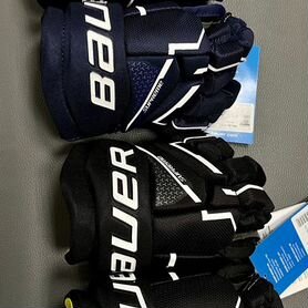 Краги Bauer Supreme mach YTH "09" Black; Navy