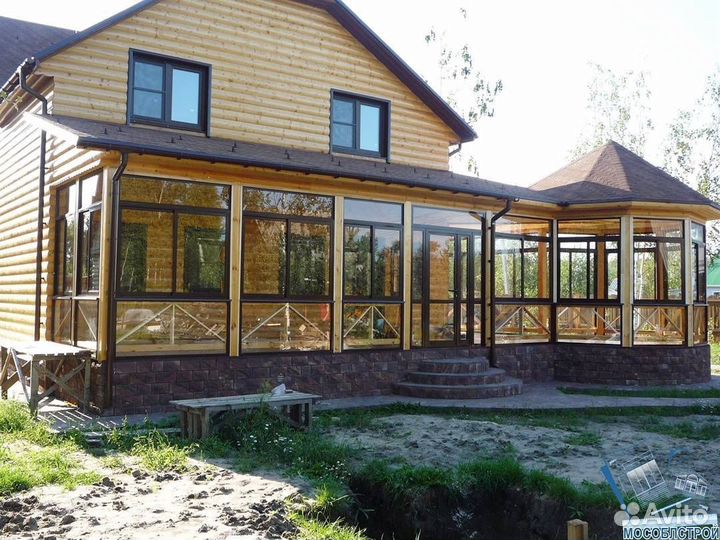 Остекление веранд террас беседок