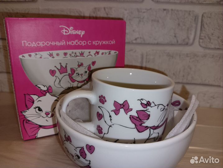 Подарочный набор блюдце с кружкой Дисней