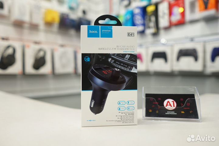 FM-трансмиттер Hoco E41 Black