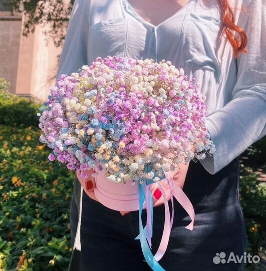 Композиции Гипсофилы (разные цвета)