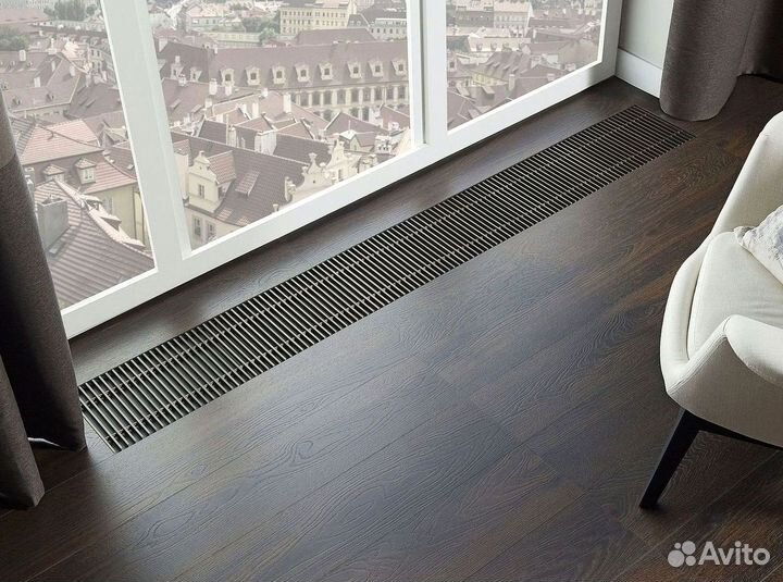 Конвектор внутрипольный водяной