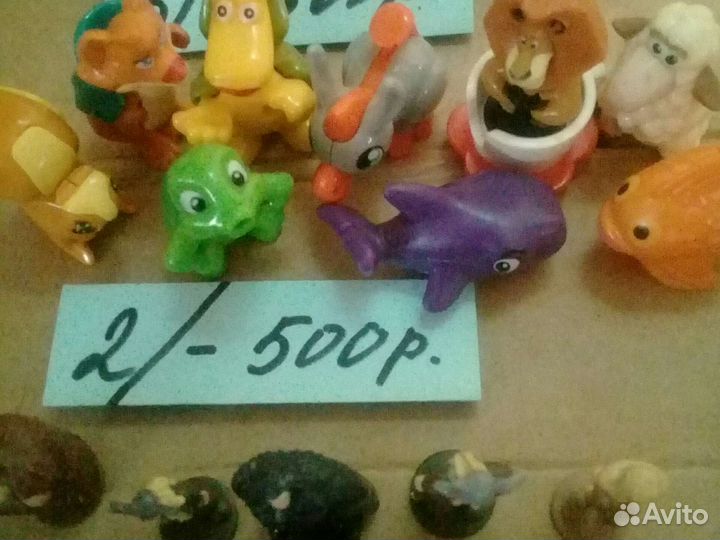 Фигурки киндер сюрприз разные