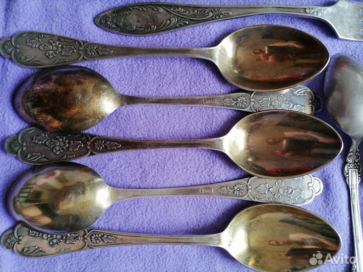 Мельхиор ложки, вилки мнц