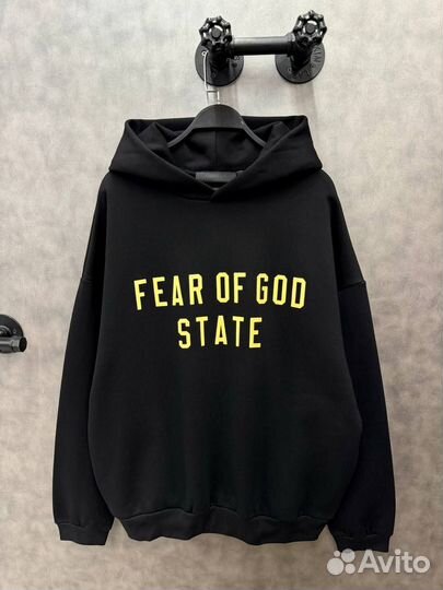 Худи Fear Of God Оверсайз на флисе