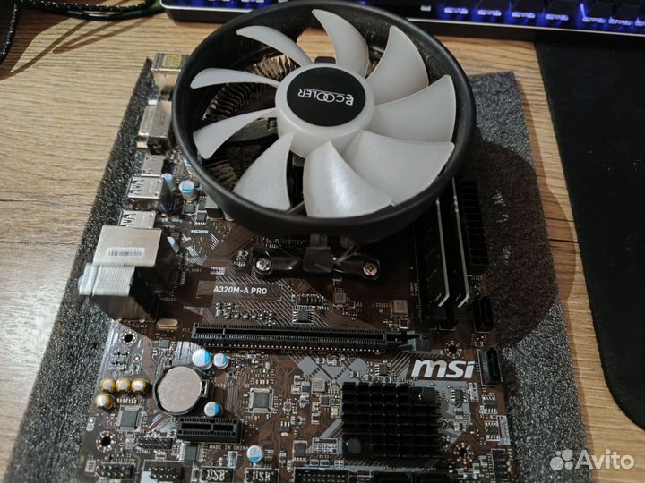 Комплект Ryzen 5 4600G + MSI A320m pro + 16GB DDR4