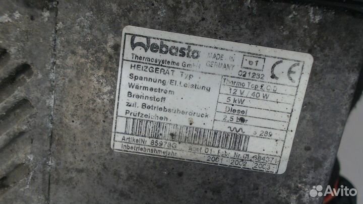 Автономный отопитель Mercedes E W210, 2000