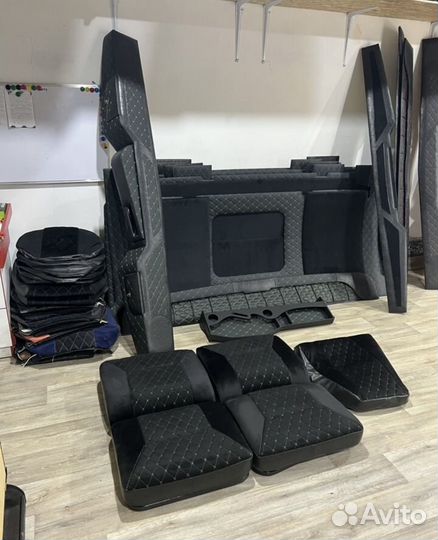 Салон в кабину камаз разных стилей