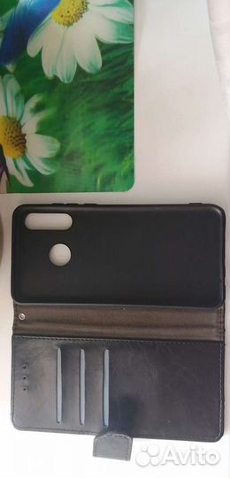 Чехол книжка кожаный huawei P30 lite