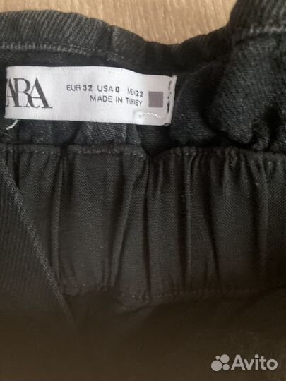 Джинсовые шорты zara xs