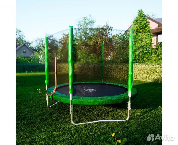 Батут сеткой DFC Trampoline Fitness 8FT-TR-LG