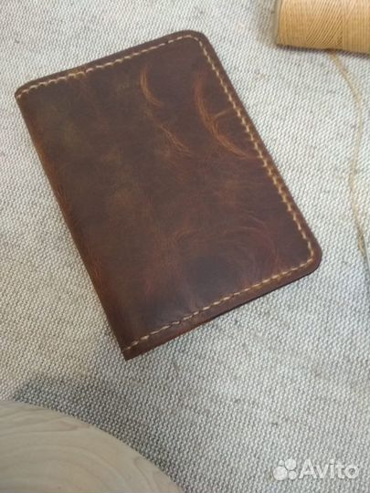 Обложка на паспорт натуральная кожа