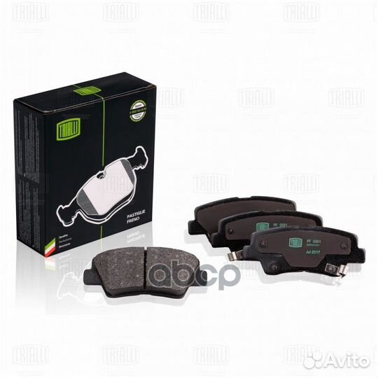 Колодки тормозные дисковые зад PF0881 Trialli