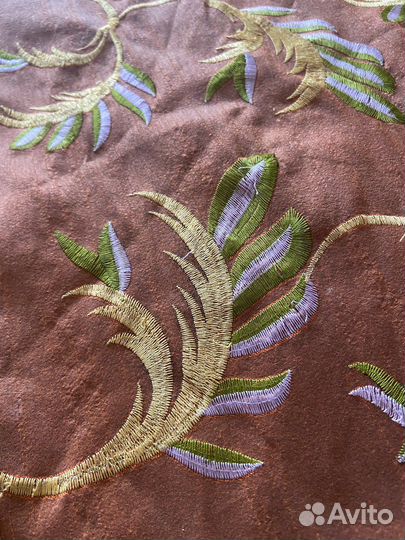 Покрывало плед шелк 100 Вышивка
