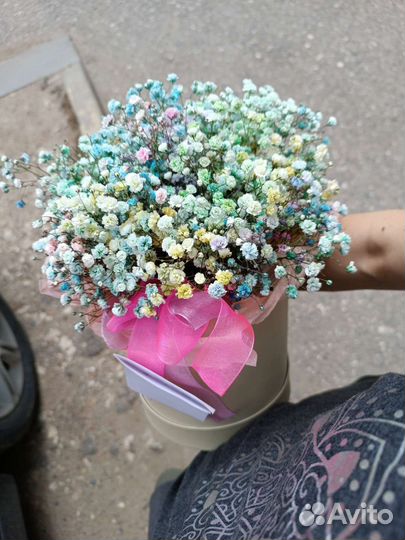 Гипсофила в коробке. Это супер красиво