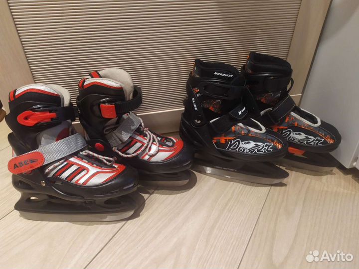 Коньки детские раздвижные 26-30