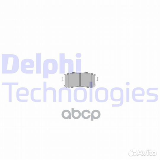 Колодки тормозные дисковые зад LP3576 Delphi