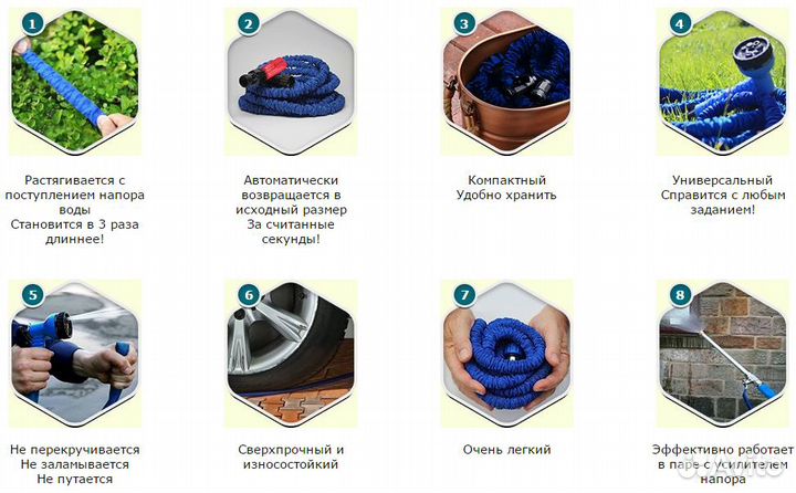 Растягивающийся шланг XHose