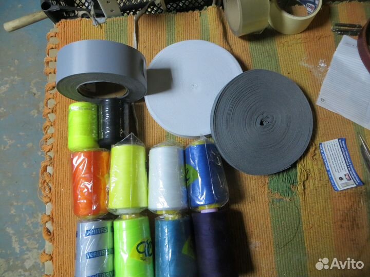 Швейные нитки резинка материал и тд