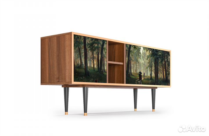 Тв-тумба T5 - Орех - Rain in the Oak Forest