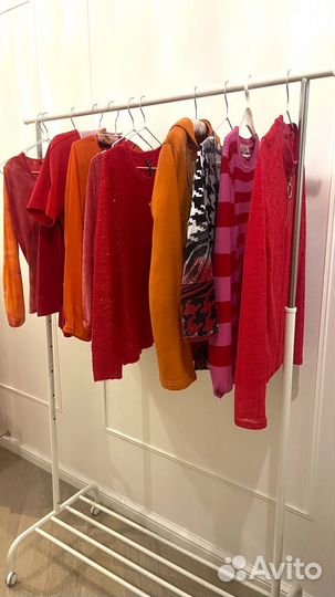 Кофта красная оранжевая Зара Страдивариус Лайм