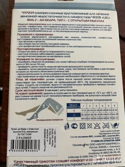 Компрессионные чулки