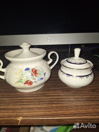 Сахарница фарфор СССР
