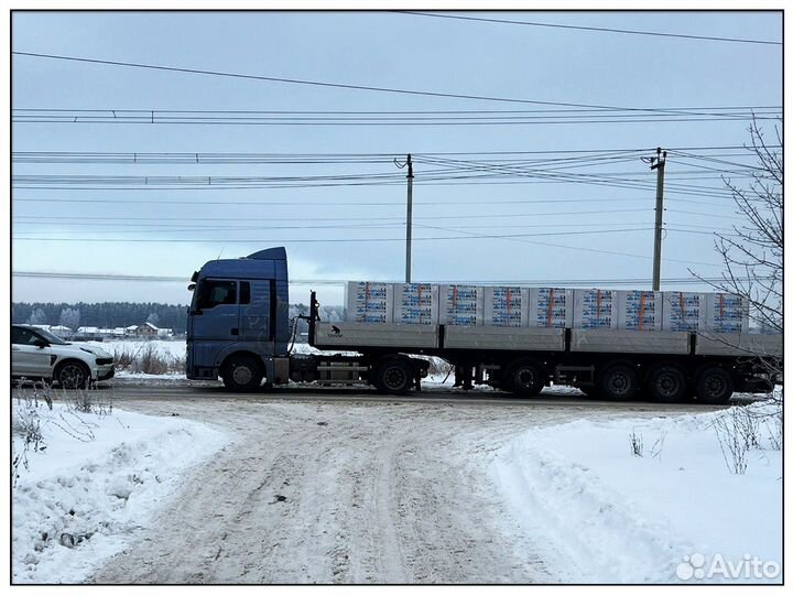 Блок газобетонный стеновой d600