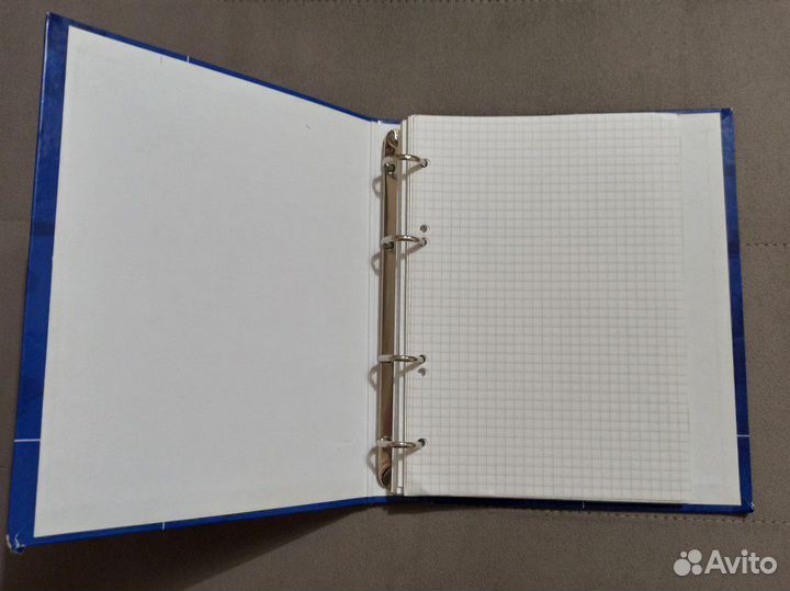 Тетрадь с блоками на кольцах