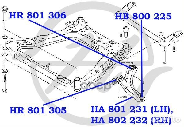 Рычаг передней подвески, нижний, правый qashqi