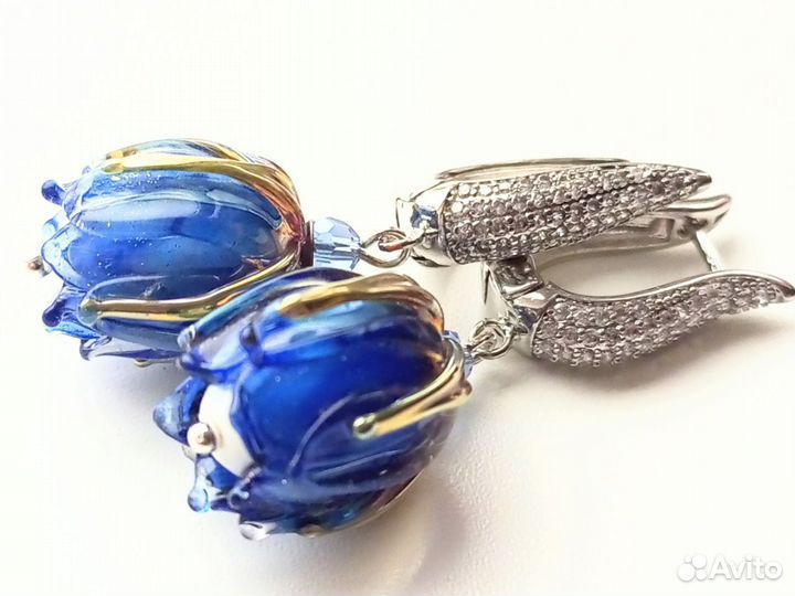 Серебряные серьги