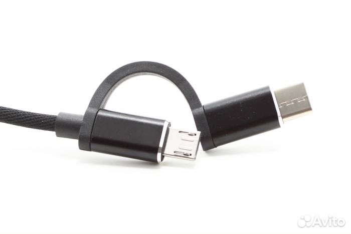 USB переходник OTG Type-C (M) + micro USB (M) - US
