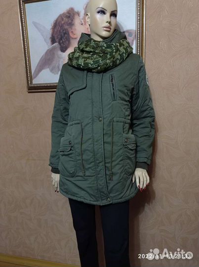 Парка утепленная зима