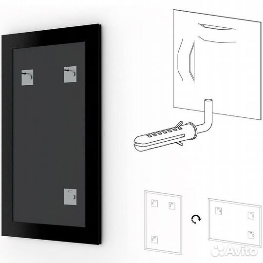 Зеркало Evoform Definite 71х51 BY 3037 в багетной