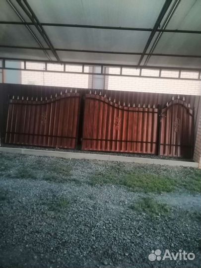 Ворота с калиткой распашные бу