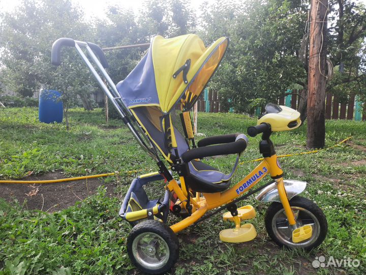 Велосипед коляска с ручкой