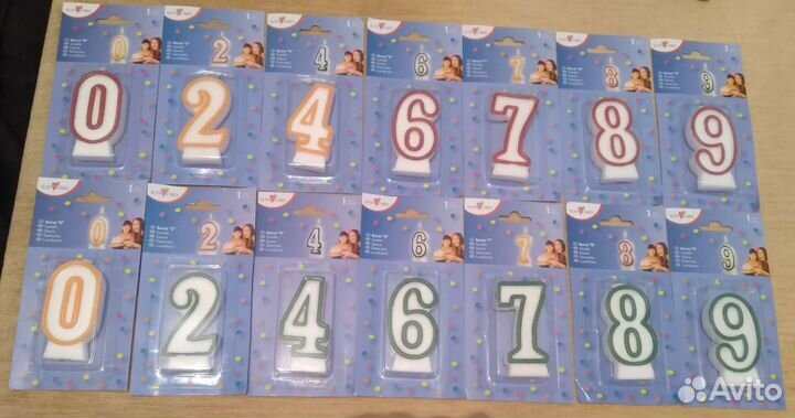 Свечки для торта на 1 годик и не только